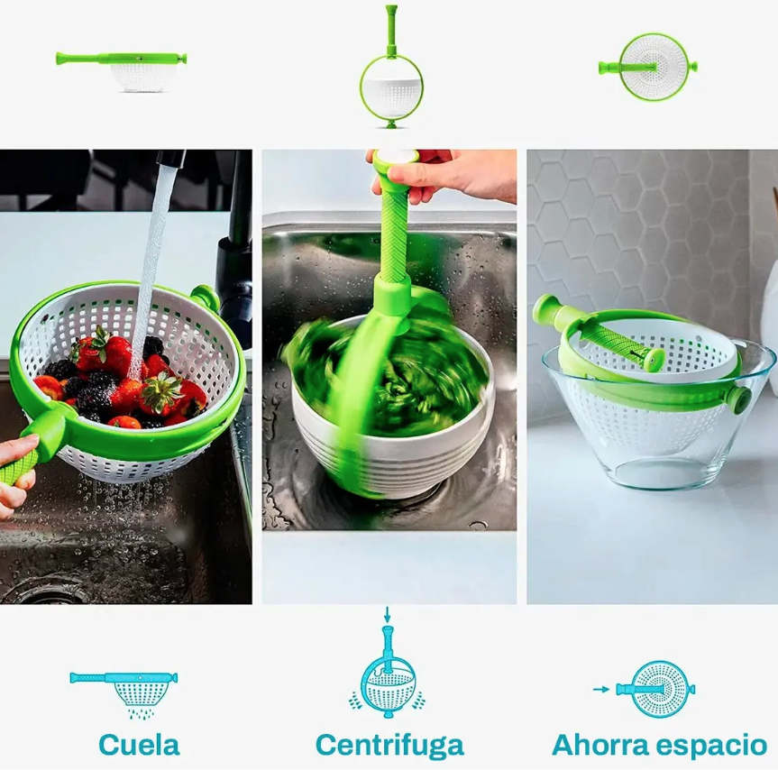 Gyro, escurridor de alimentos giratorio
